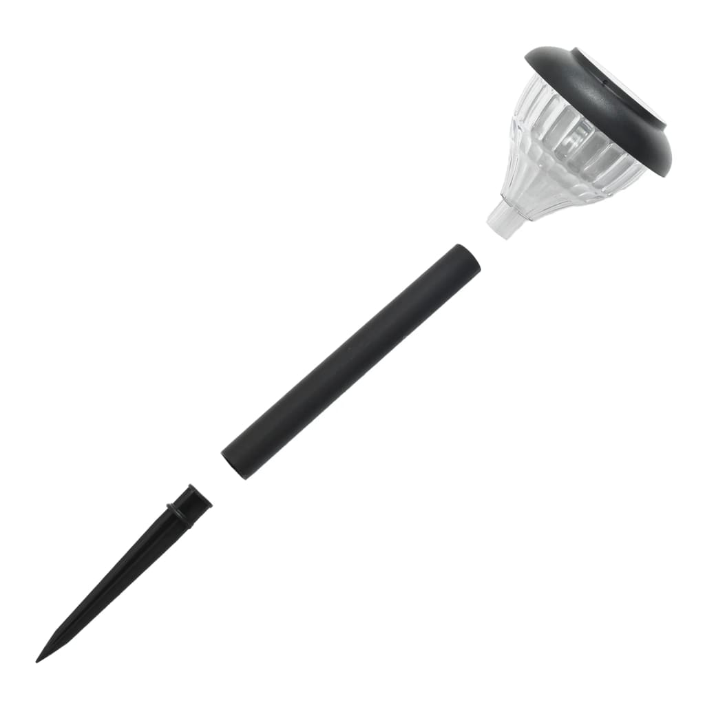 Solar Path Lights with Ground Spikes 4 Pcs. Warm White & RGB
