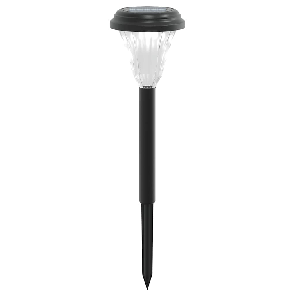 Solar Path Lights with Ground Spikes 12 pcs. White