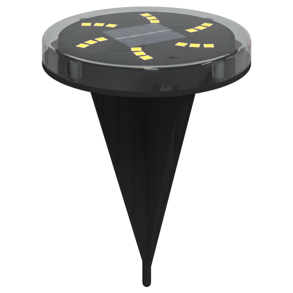 Solar Ground Lights with Ground Spike 4 pcs. Warm White
