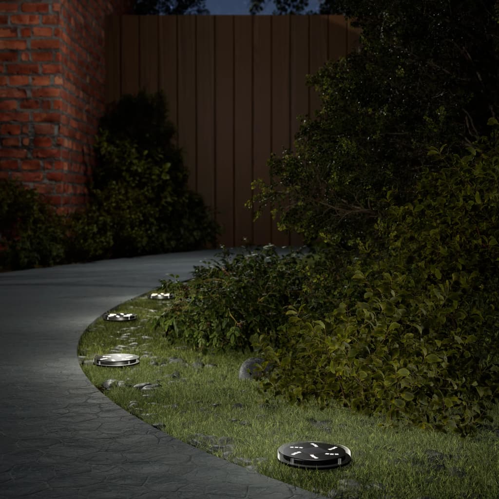 Solar Ground Lights with Ground Spike 4 pcs. Warm White