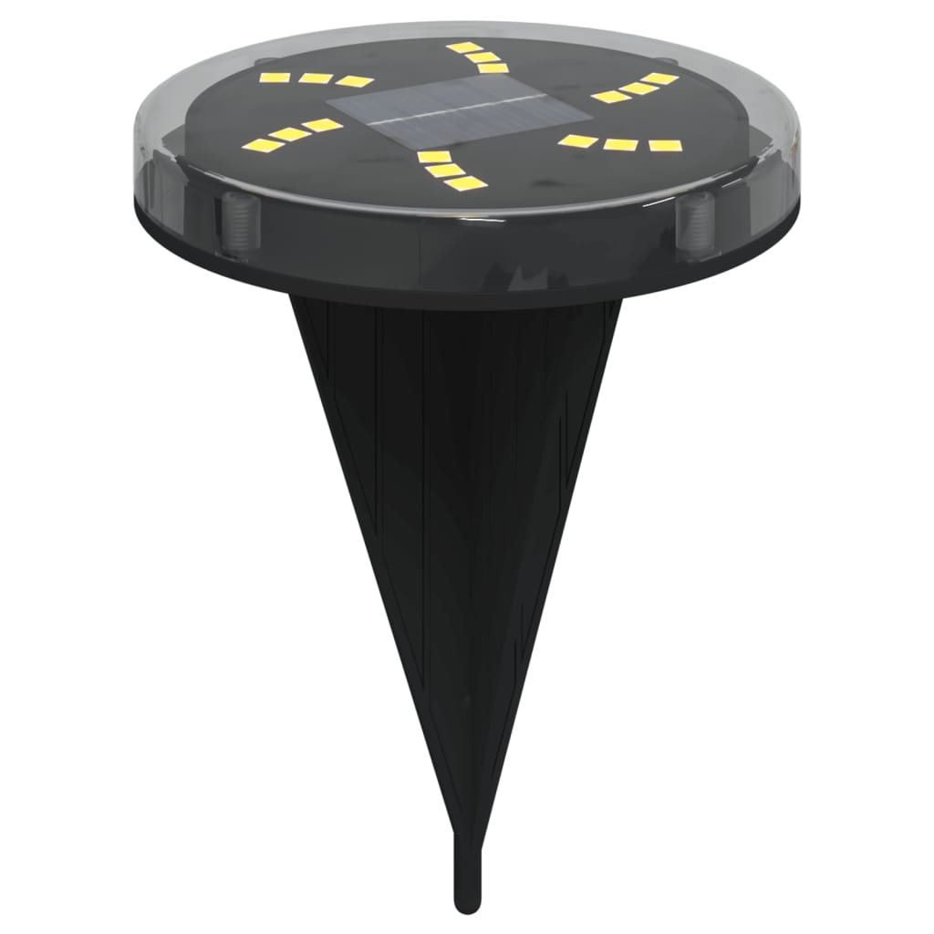 Solar Ground Lights with Spike 12 Pcs. Warm White