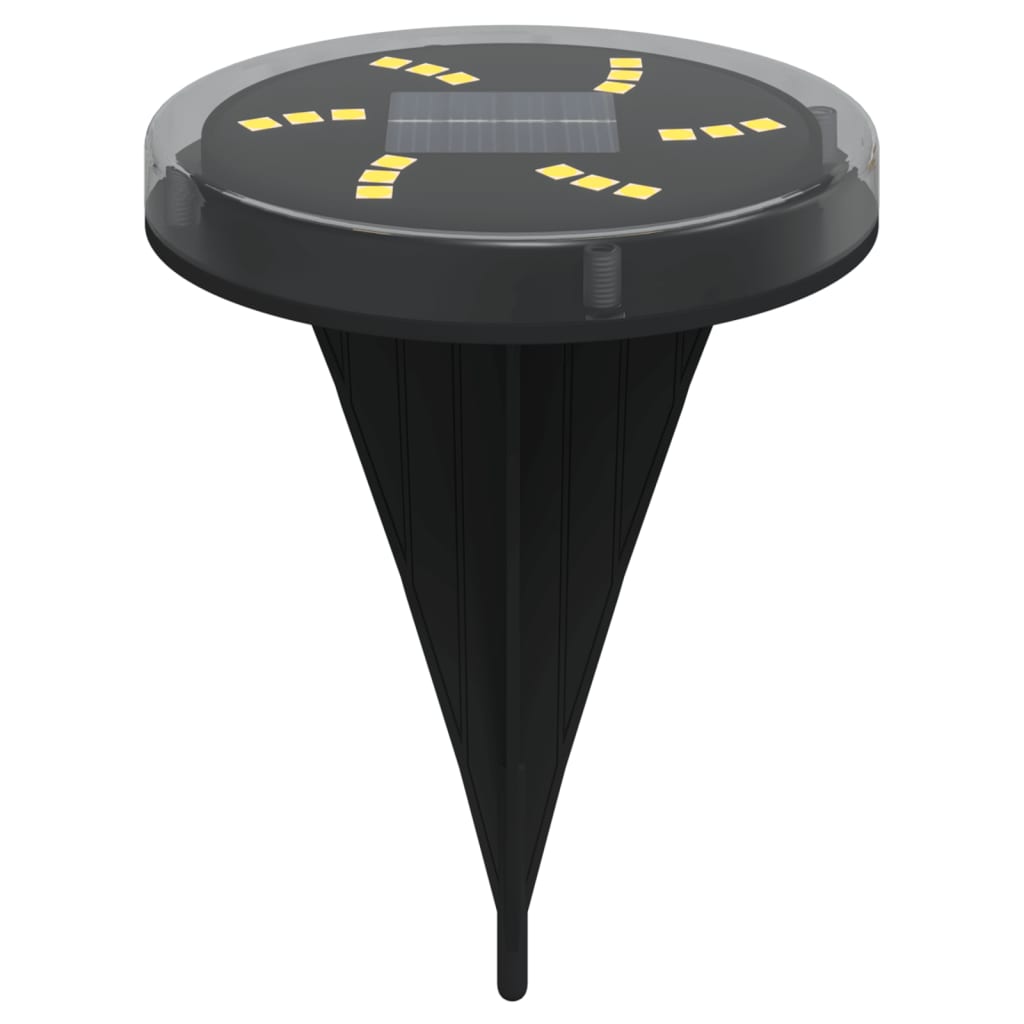 Solar Ground Lights with Spike 12 Pcs. Warm White
