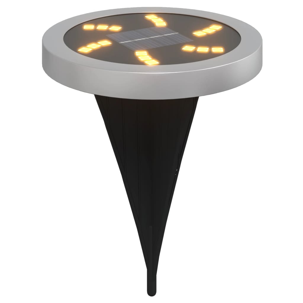 Lampes solaires à piquet 12 pièces Blanc chaud
