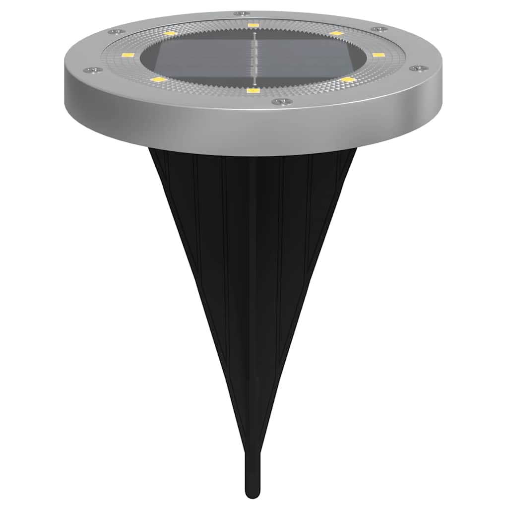 Solar Ground Lights with Ground Spike 4 pcs. Warm White
