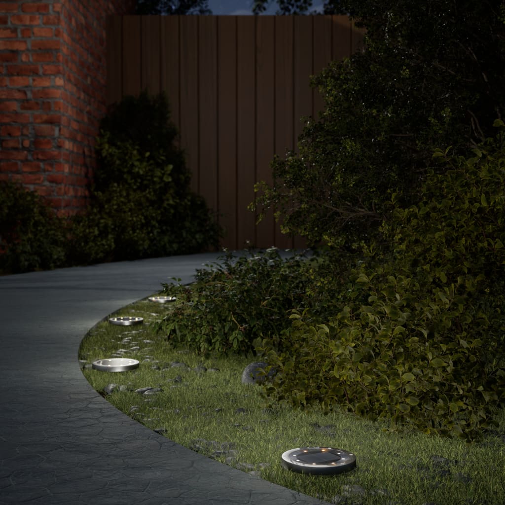 Solar Ground Lights with Ground Spike 4 pcs. Warm White
