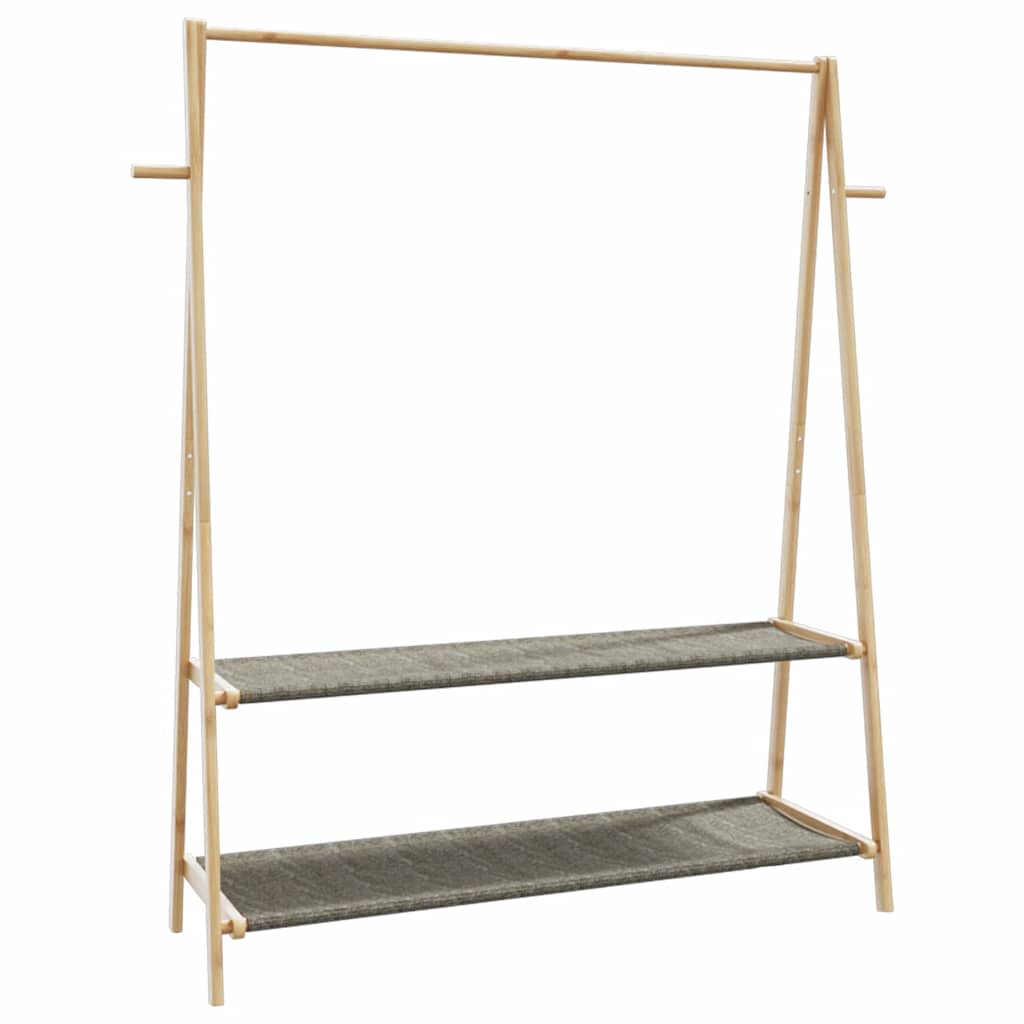 Portant avec étagères 132x45,5x150,5 cm Bambou