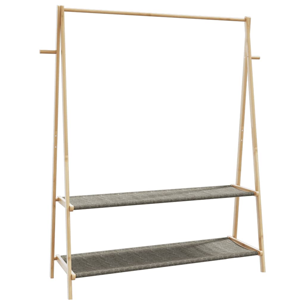 Portant avec étagères 132x45,5x150,5 cm Bambou