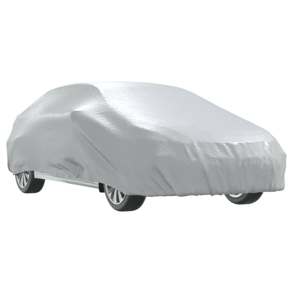 Housse de voiture pour berline avec sangles à boucles, argent intégral, taille XL