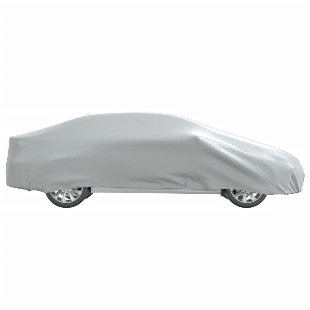 Housse de voiture pour berline avec sangles à boucles, argent intégral, taille XL