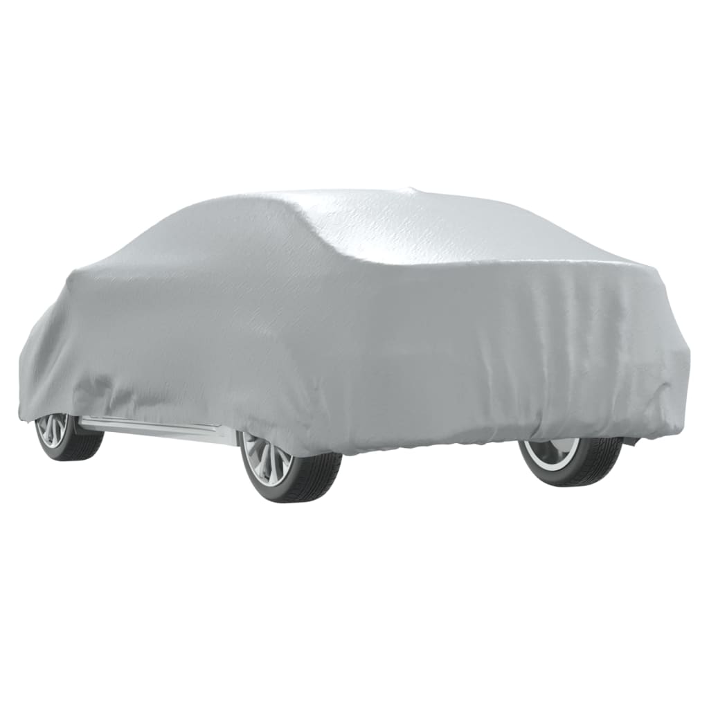 Housse de voiture pour berline avec sangles à boucles, argent intégral, taille XL