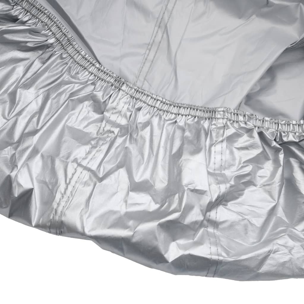 Housse de voiture pour berline avec sangles à boucles, argent intégral, taille XL