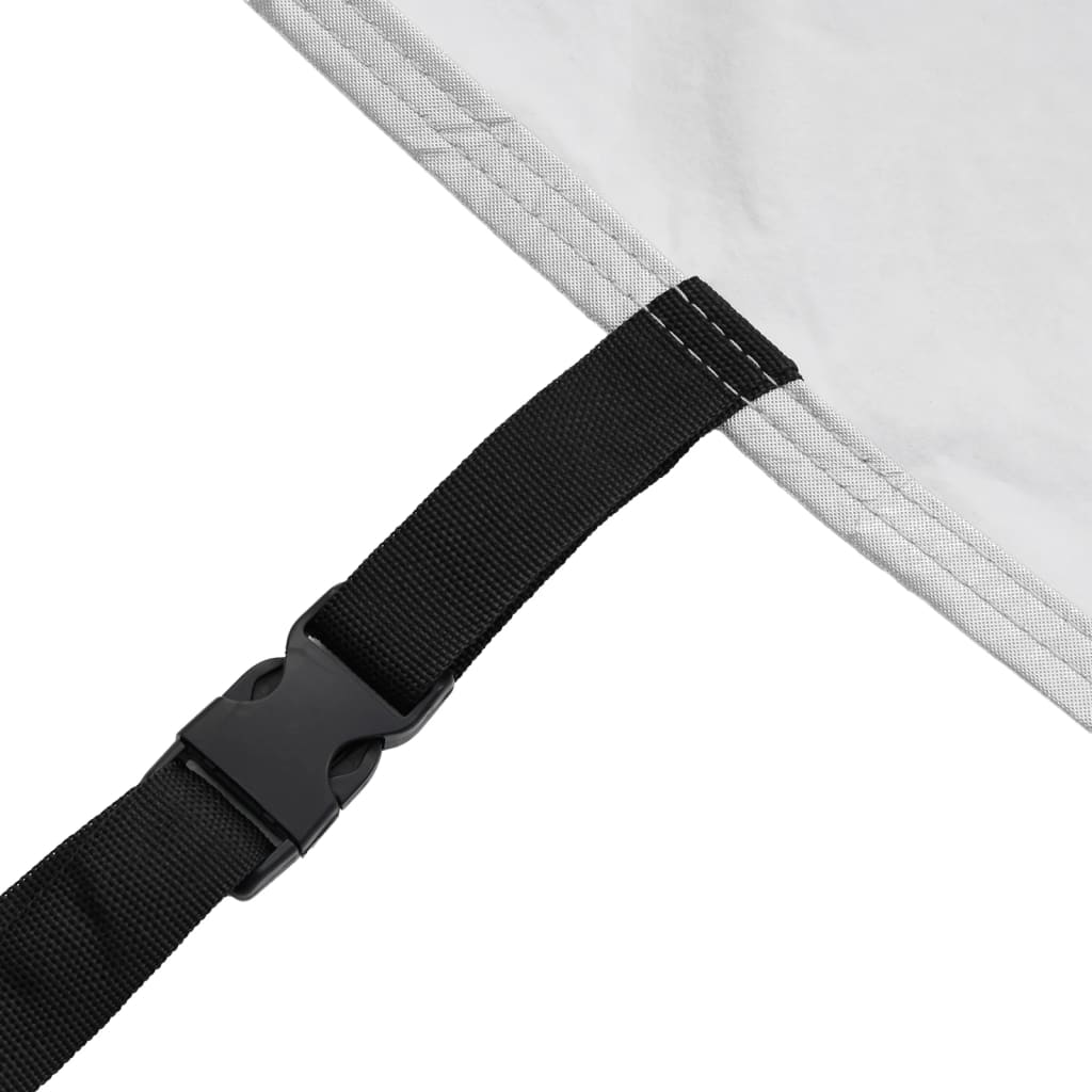 Housse de voiture pour berline avec sangles à boucles, argent intégral, taille XL