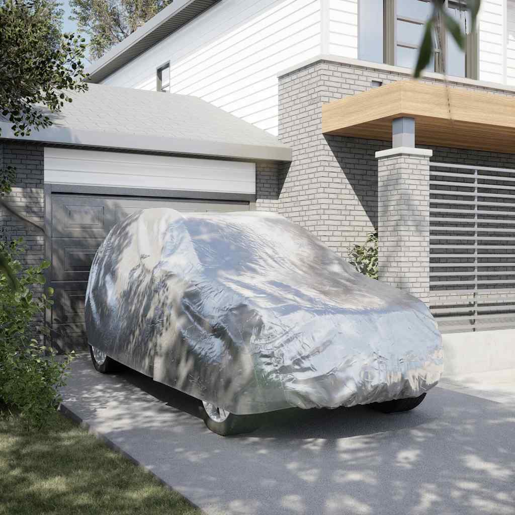 Car Cover for SUV with Buckle Strap Full Silver M