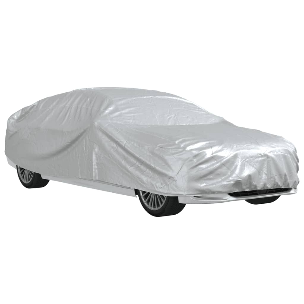 Housse de voiture berline sangles boucles tout argenté XXL PEVA