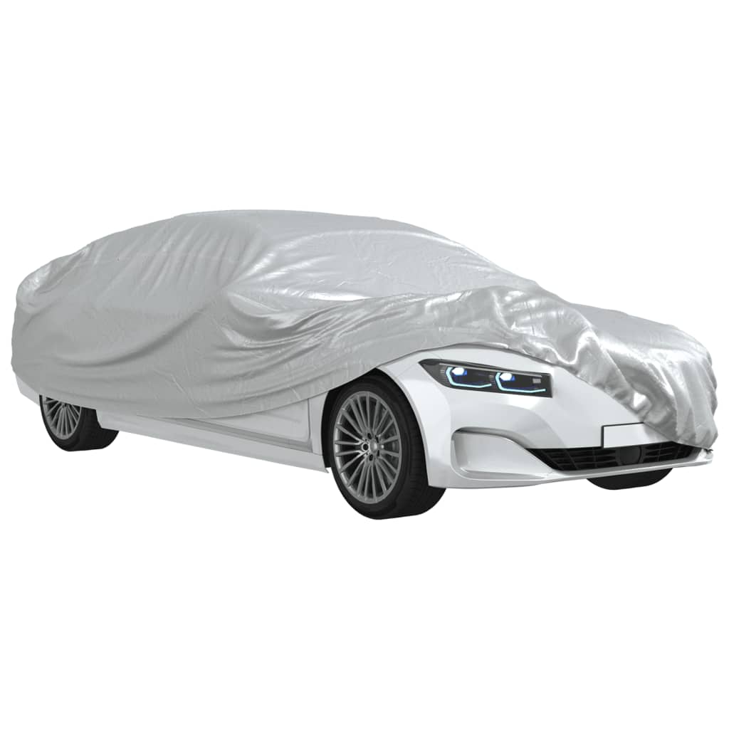 Housse de voiture berline sangles boucles tout argenté XXL PEVA
