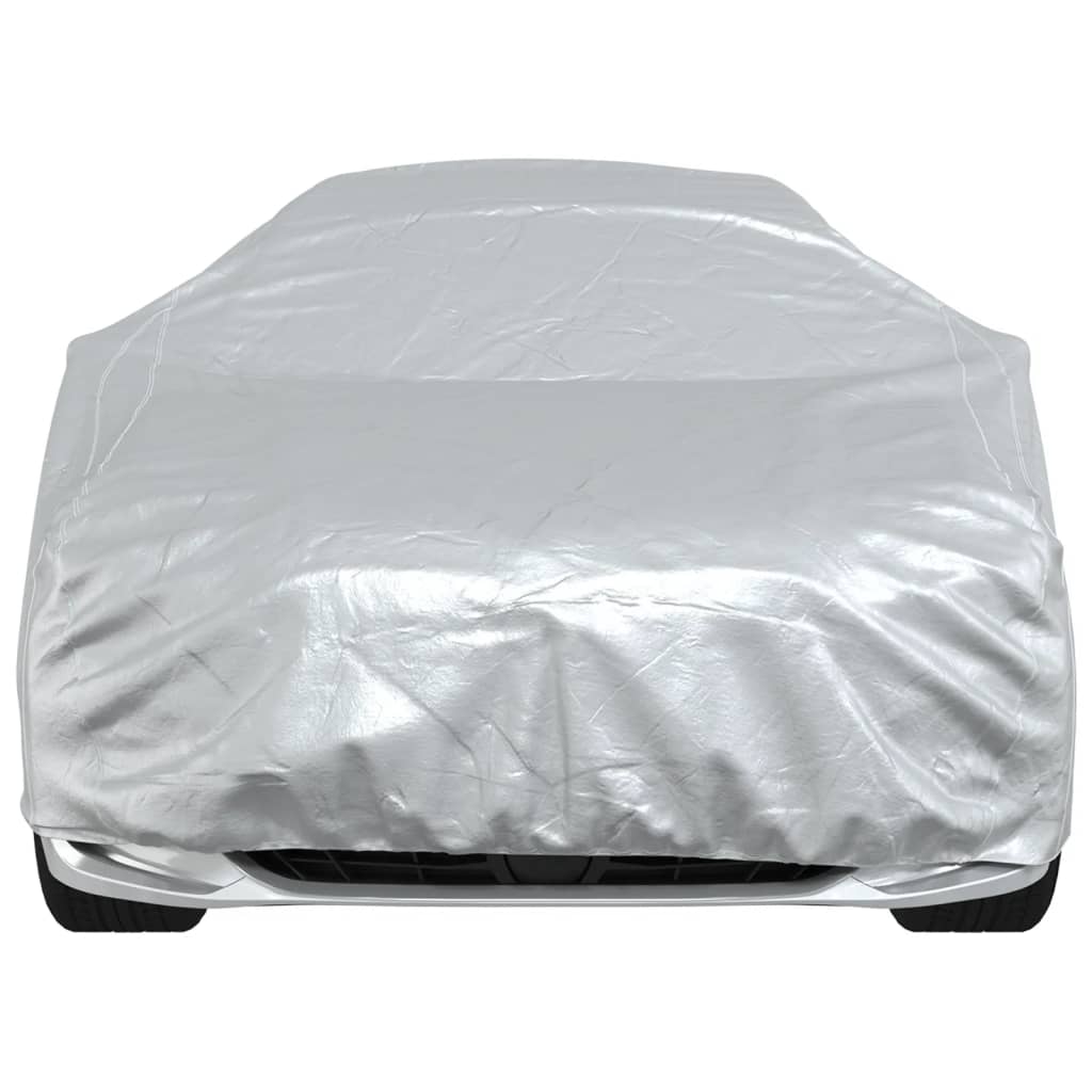 Housse de voiture berline sangles boucles tout argenté XXL PEVA