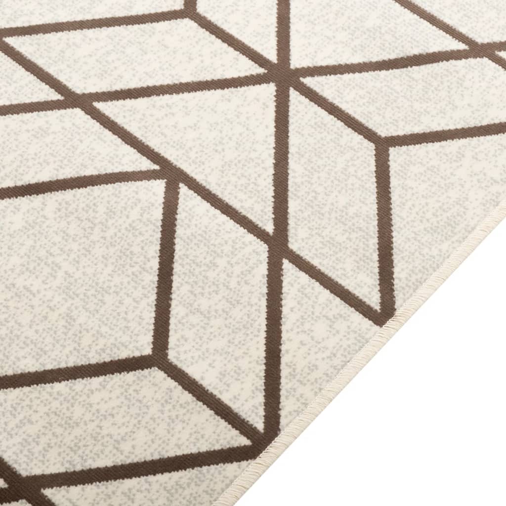 Teppich Kurzflor Mehrfarbig 190x300 cm Rutschfest