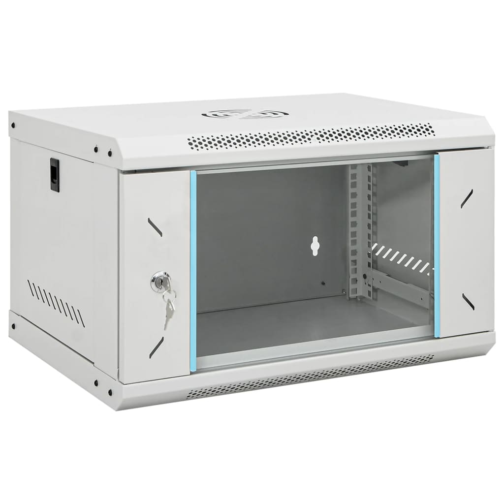 6HE Wandmontierter Netzwerkschrank 19" IP20 53x40x30 cm