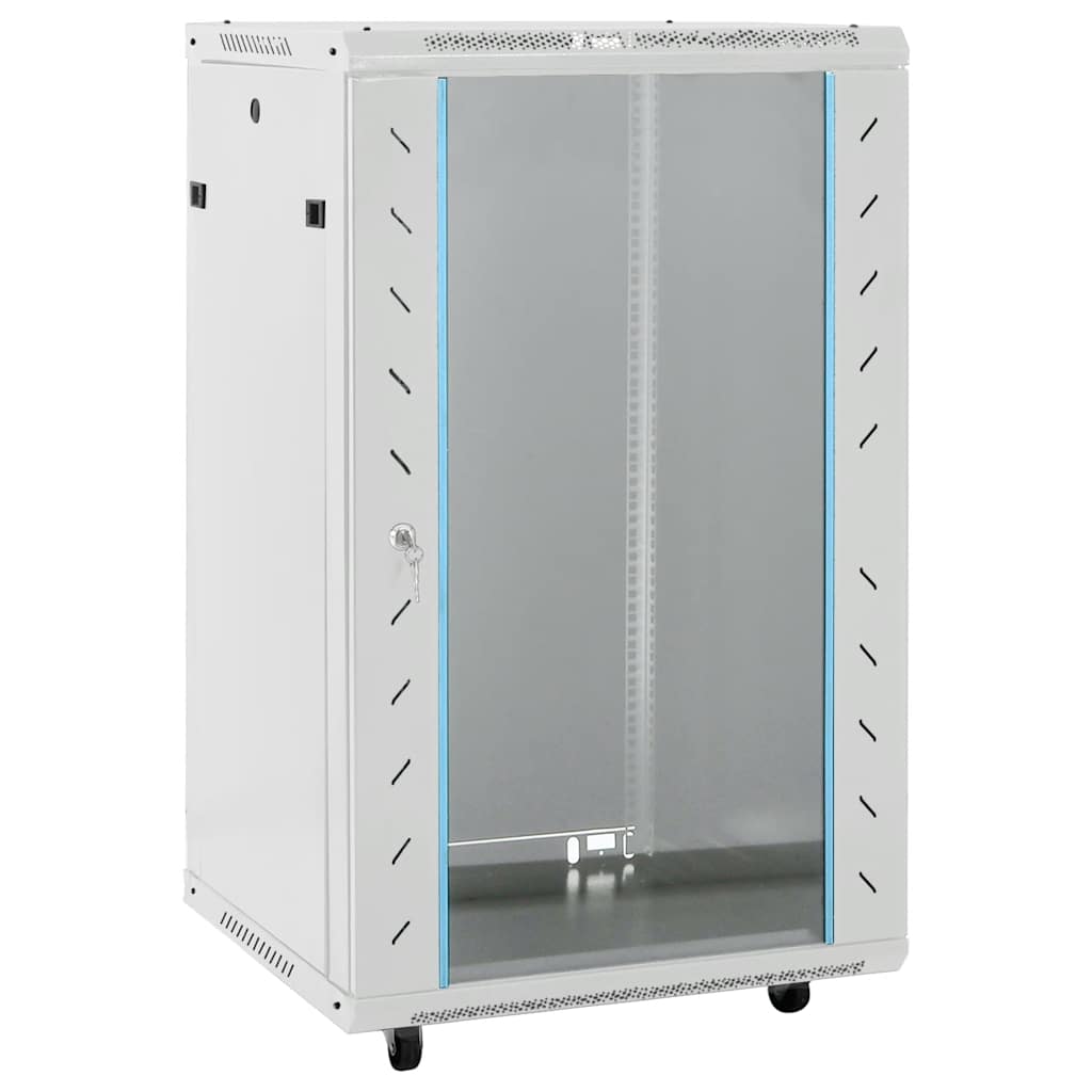 Armoire réseau 18U sur roulettes 19" IP20 60x60x100 cm
