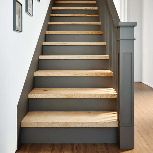 Stair treads 4 pcs. Untreated 80x25x2 cm Solid oak