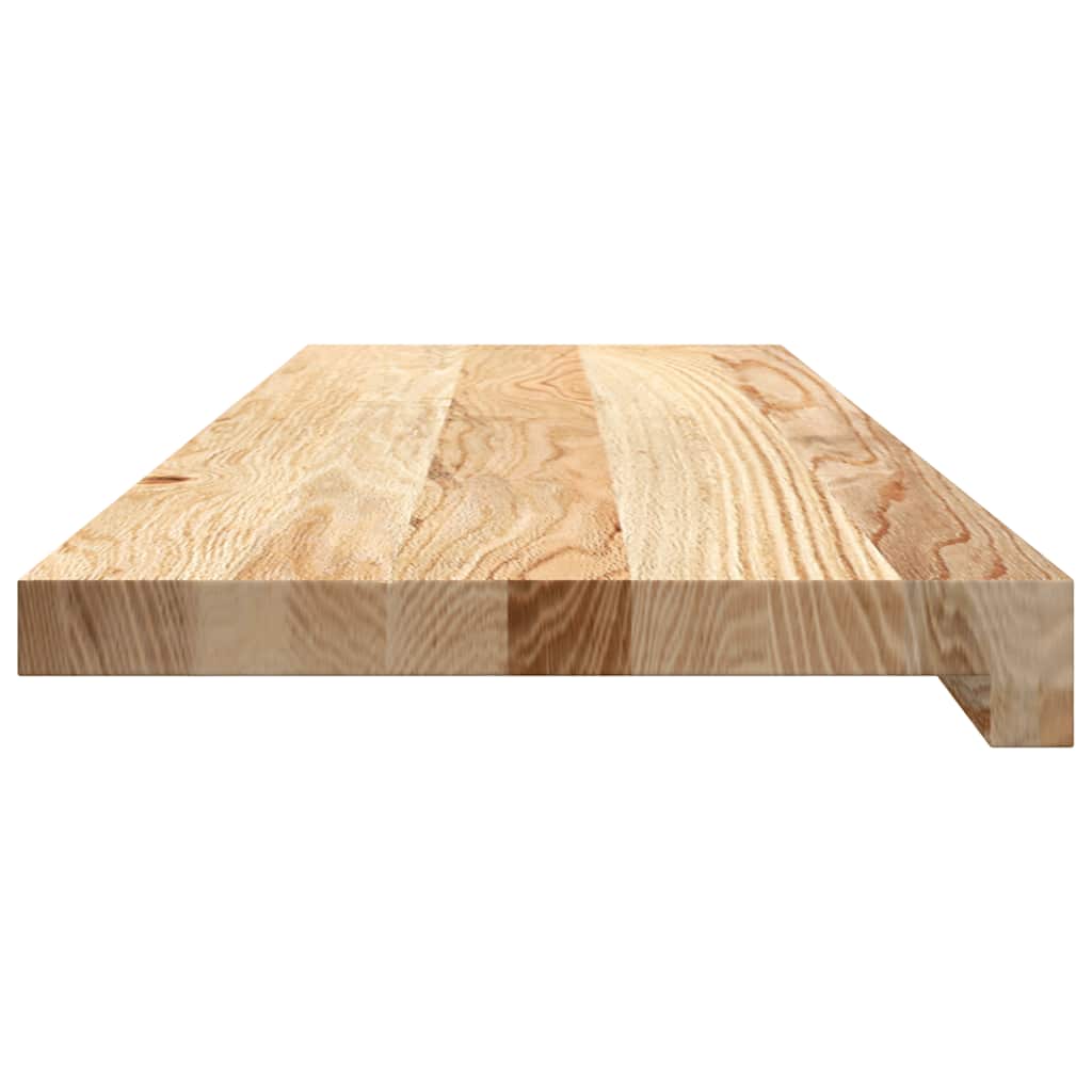 Stair treads 12 pcs. Untreated 80x25x2 cm Solid oak