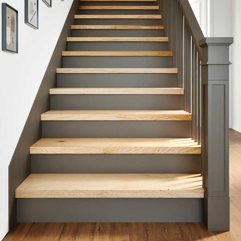 Stair Treads 16 pcs. Untreated 100x30x2 cm Solid Oak