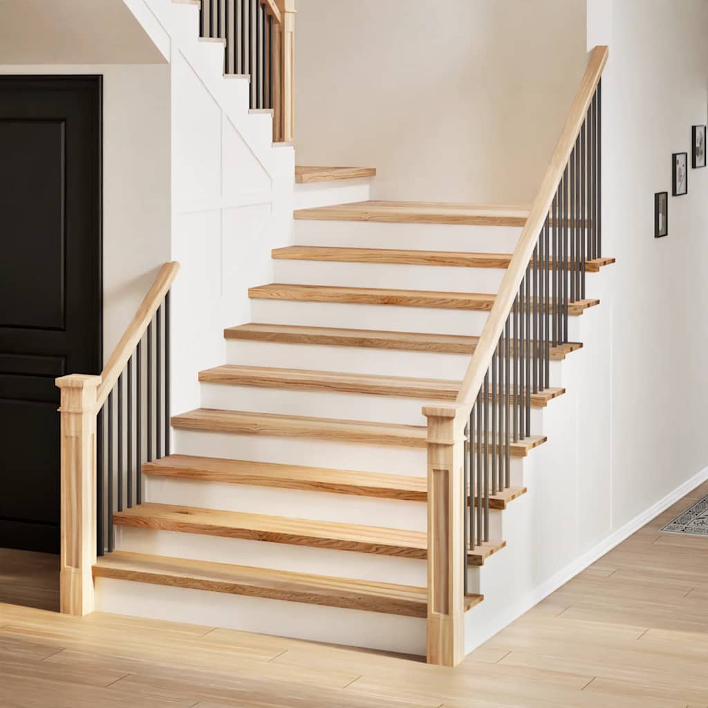 20 untreated solid oak stair treads, 120x30x2 cm