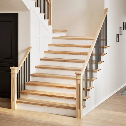 20 untreated solid oak stair treads, 120x30x2 cm