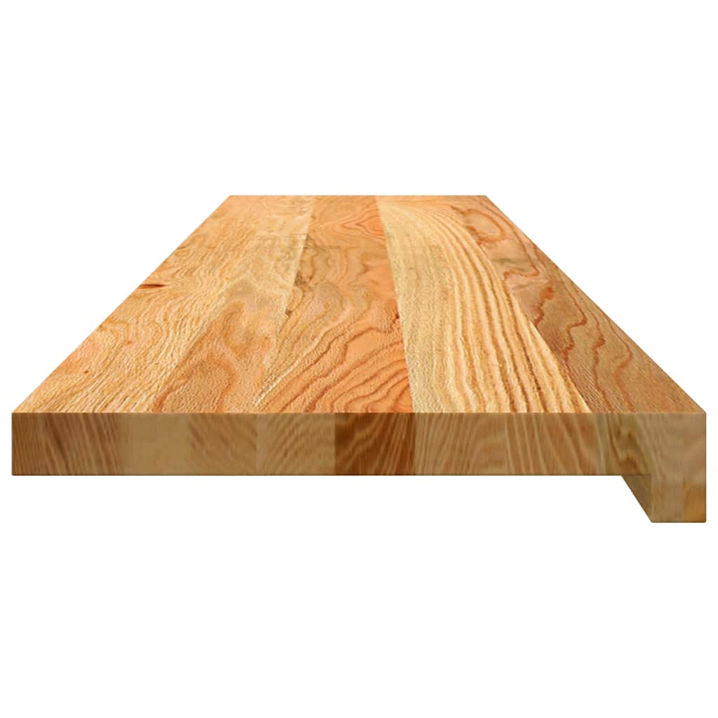 Stair treads 8 pcs. Light brown 110x30x2 cm Solid oak