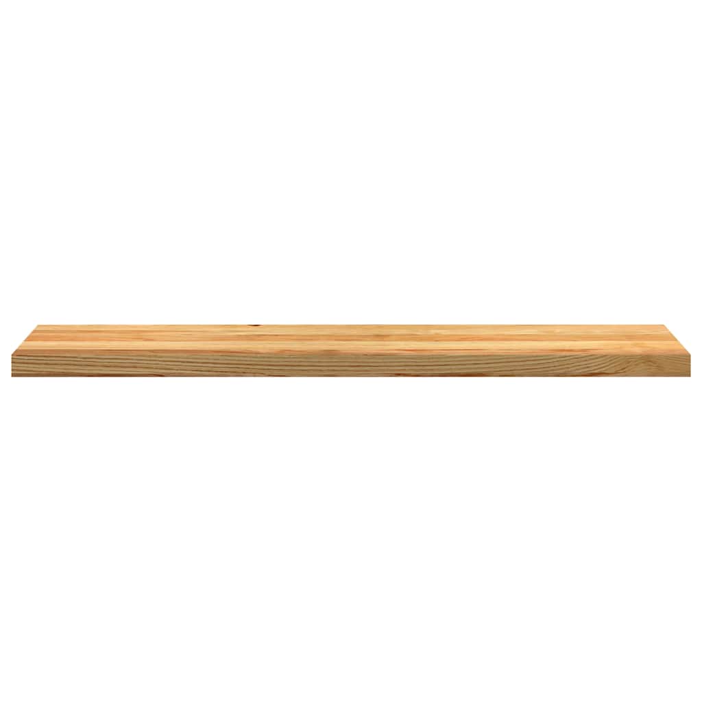 Marches d'escalier 12 pces. Chêne massif brun clair 120x25x2 cm