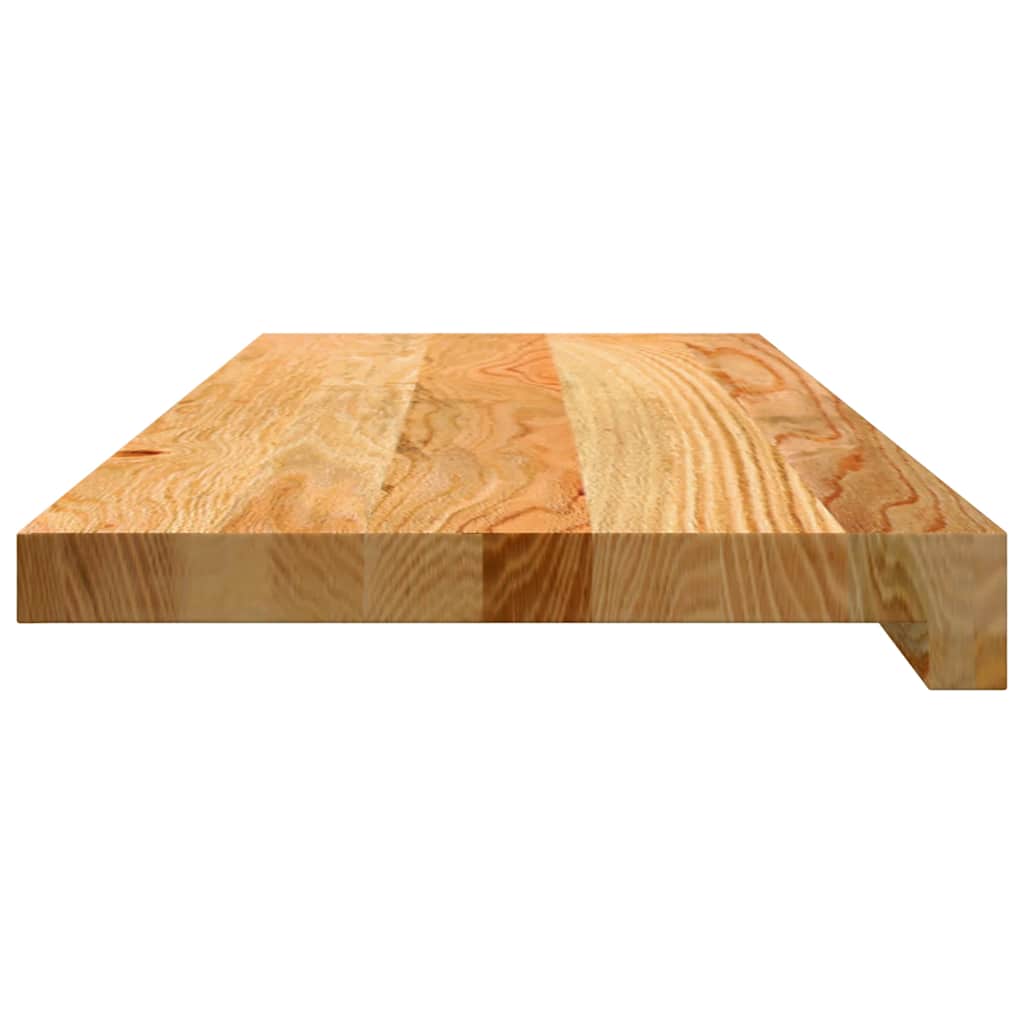 Stair Treads 12 pcs. Light Brown 70x30x2 cm Solid Oak