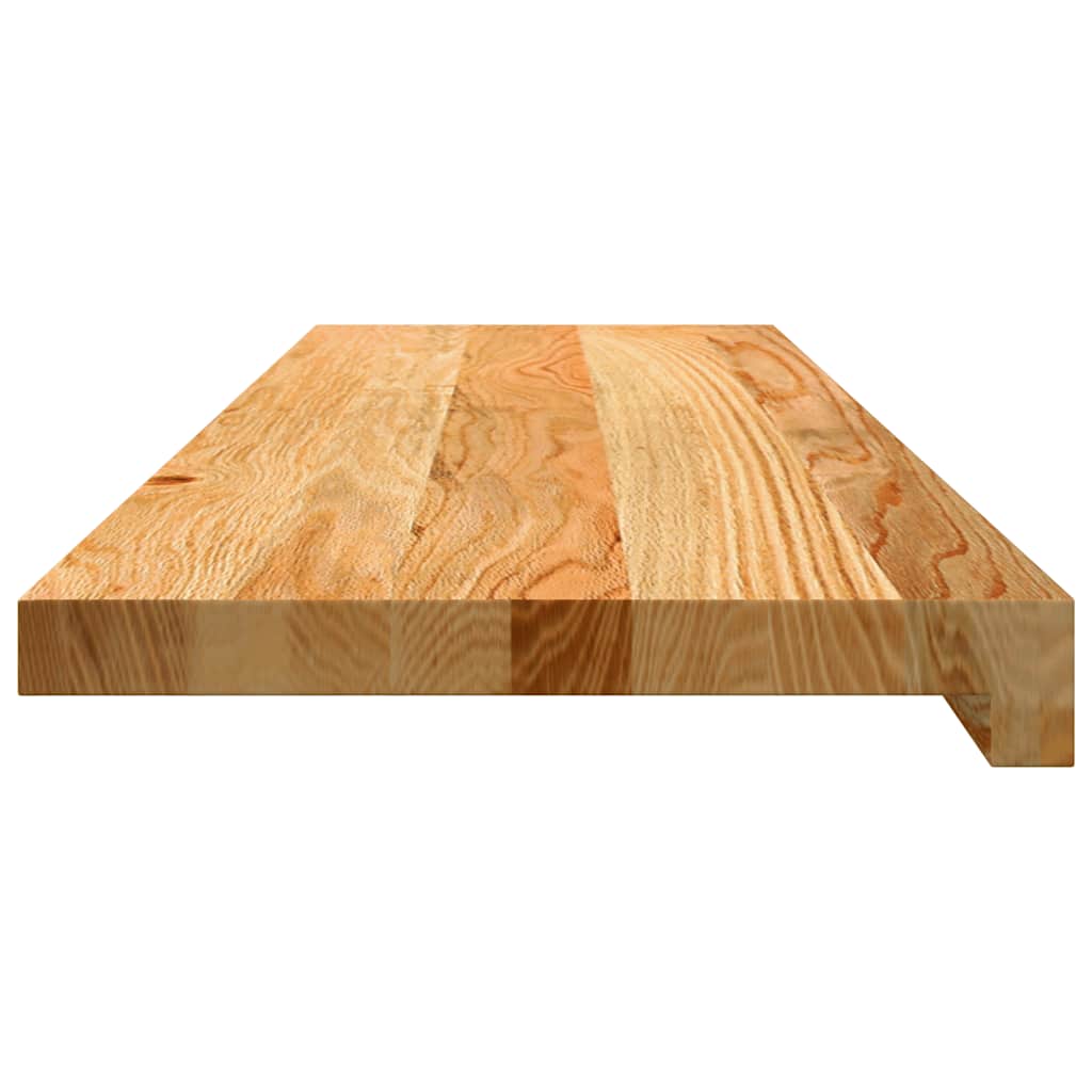 Stair Treads 16 pcs. Light Brown 90x30x2 cm Solid Oak