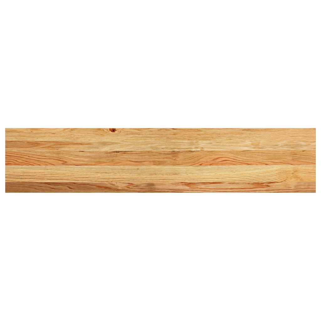 Stair treads 16 pcs. Light brown 120x30x2 cm Solid oak