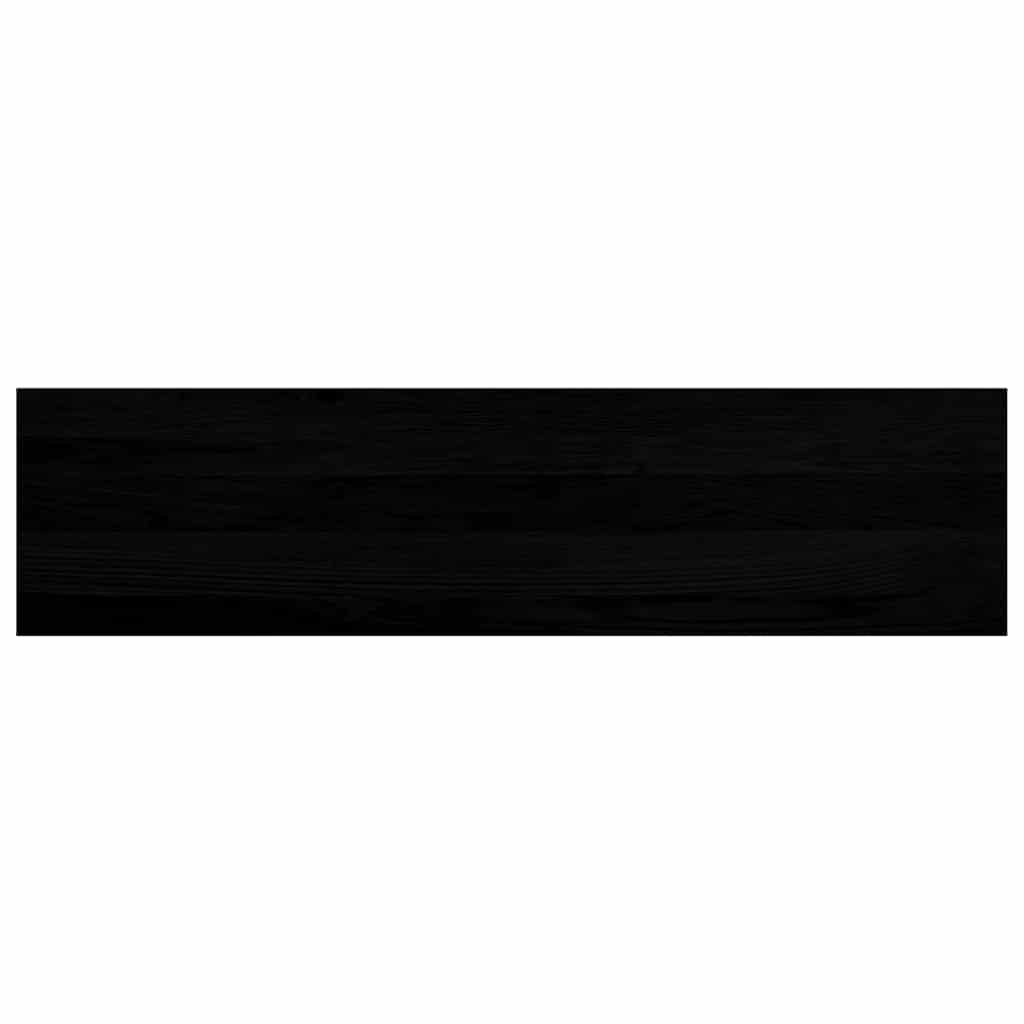 Treppenstufen 4 Stk. Dunkelbraun 100x25x2 cm Massivholz Eiche
