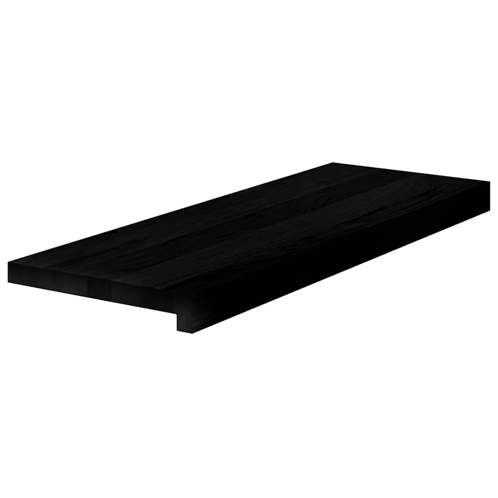 Stair treads 8 pcs. Dark brown 70x30x2 cm Solid oak