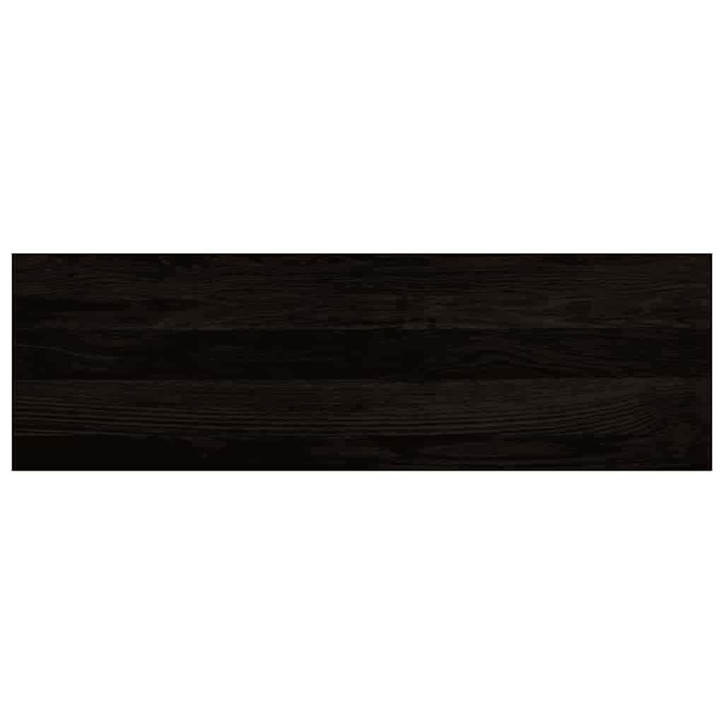 Stair treads 12 pcs. Dark brown 80x25x2 cm Solid oak