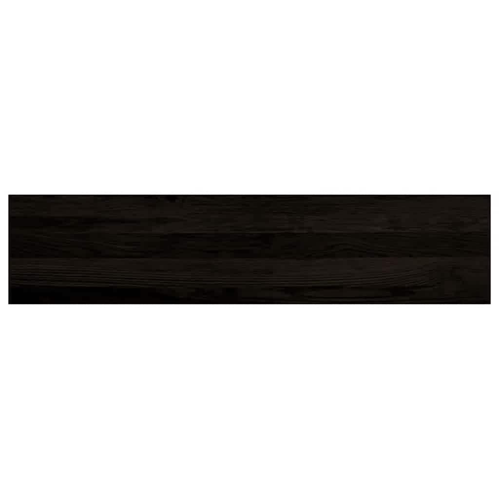 Treppenstufen 12 Stk. Dunkelbraun 110x25x2 cm Massivholz Eiche