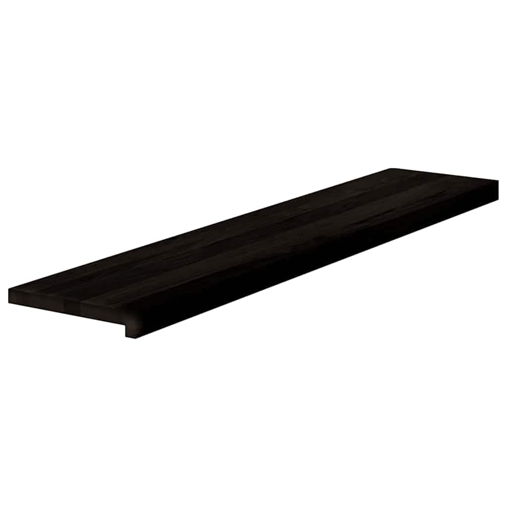Marches d'escalier 12 pces Marron foncé 120x25x2 cm Chêne massif