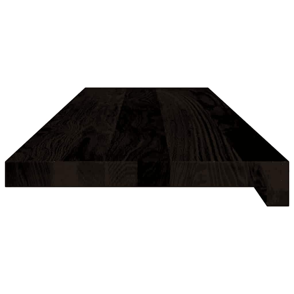 Stair treads 12 pcs. Dark brown 90x30x2 cm Solid oak wood