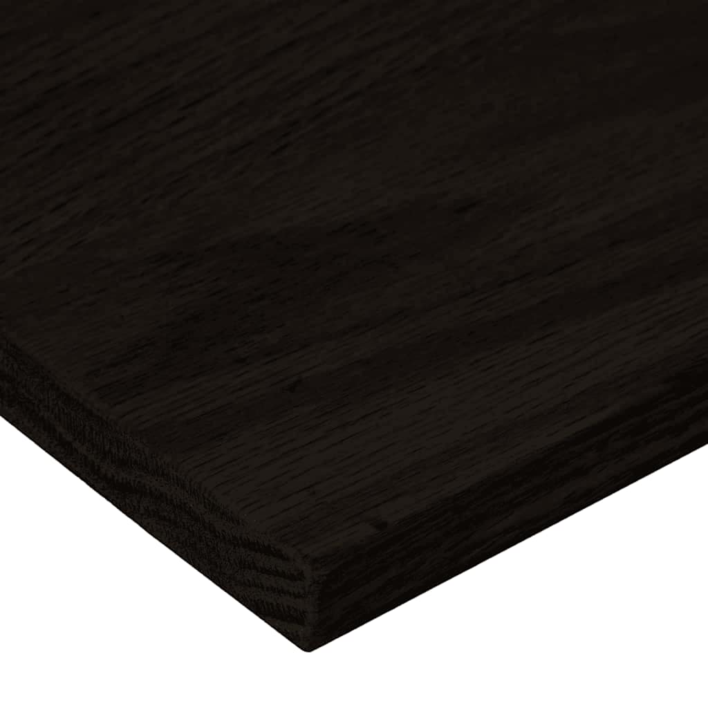 Stair treads 12 pcs. Dark brown 90x30x2 cm Solid oak wood