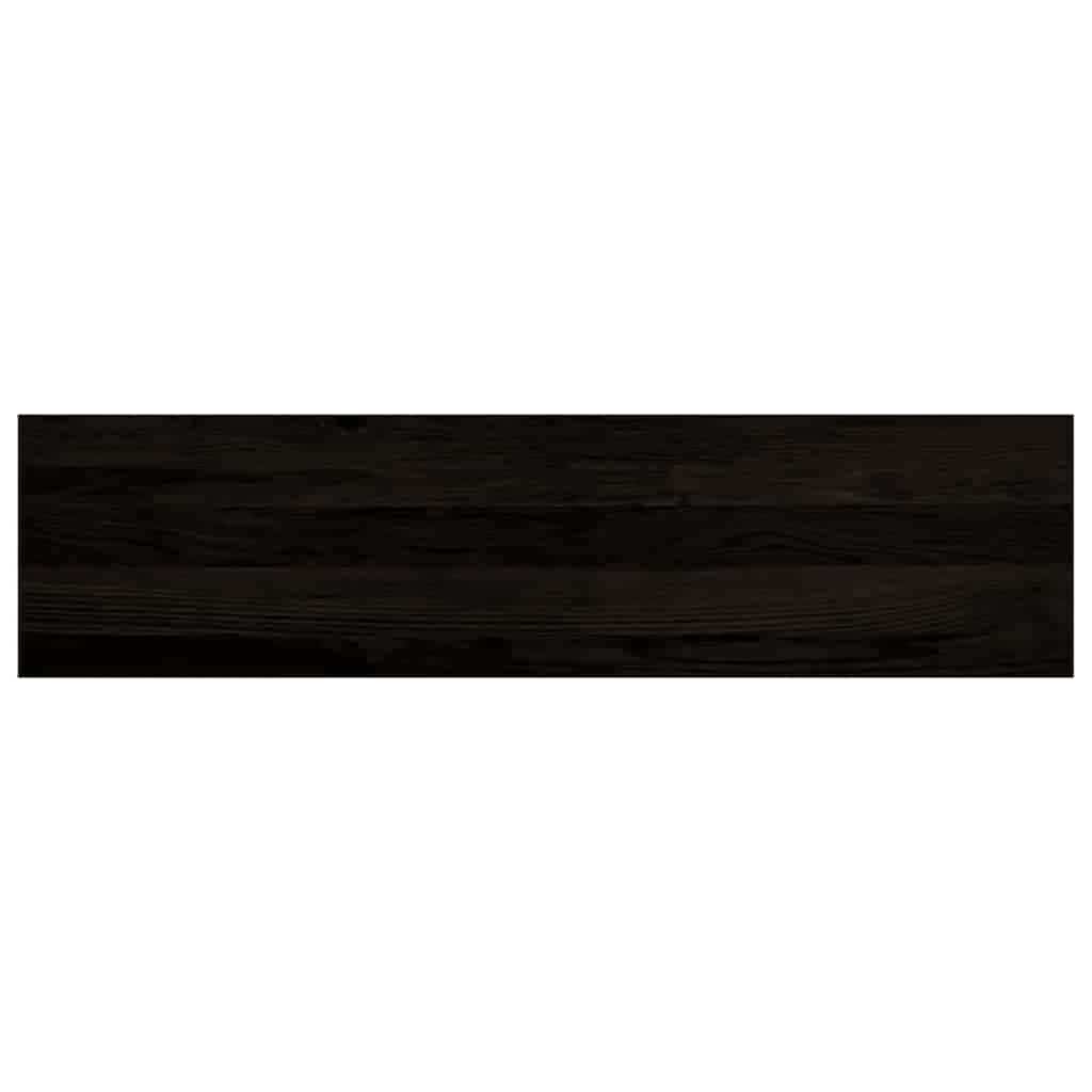 Stair treads 12 pcs. Dark brown 100x30x2 cm Solid oak