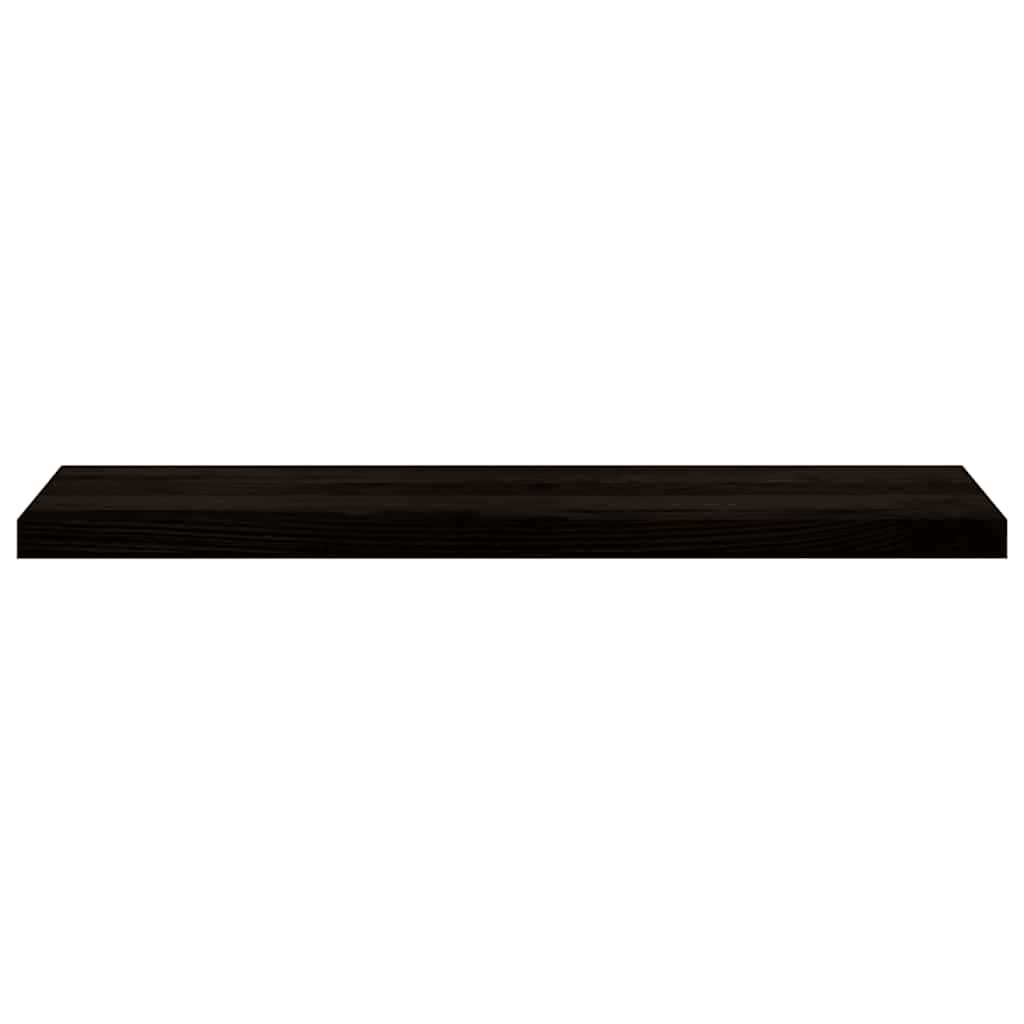 Stair treads 12 pcs. Dark brown 100x30x2 cm Solid oak