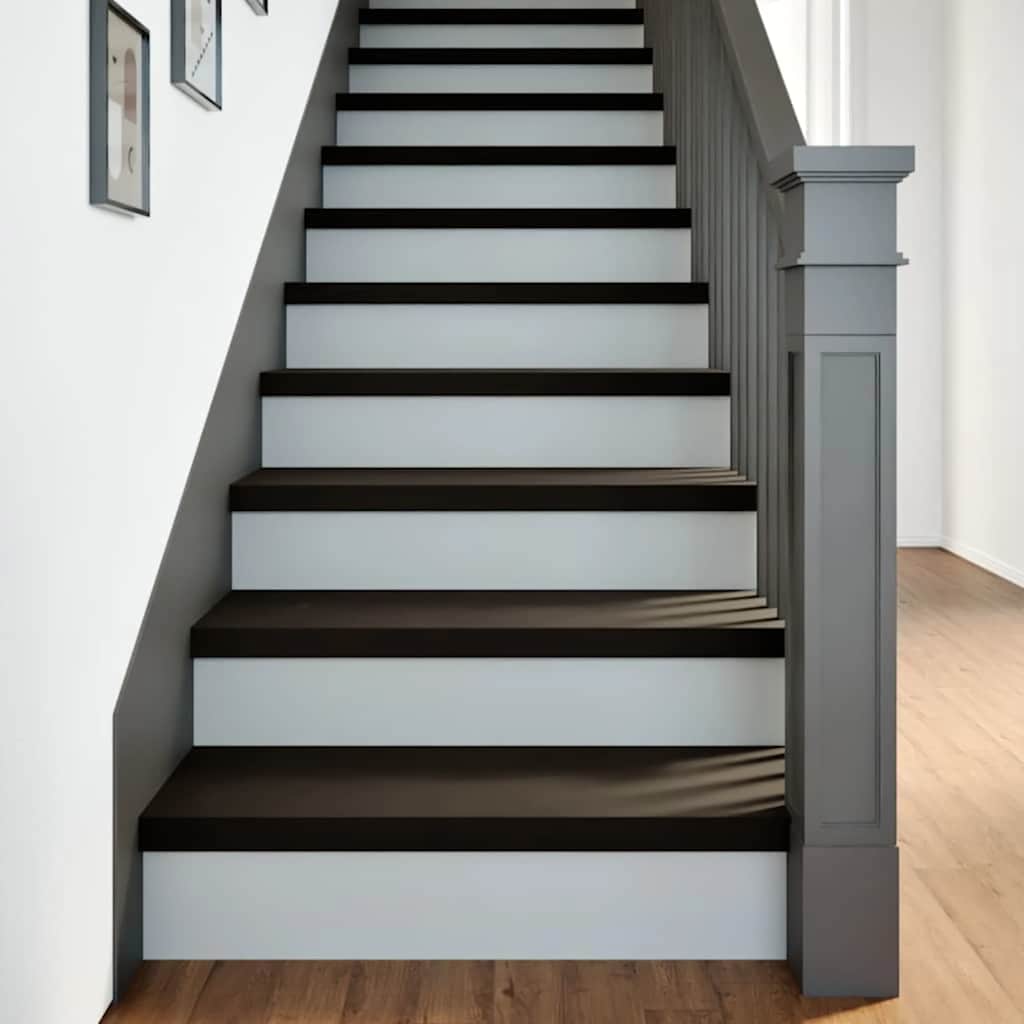 Stair treads 16 pcs. Dark brown 70x25x2 cm Solid oak