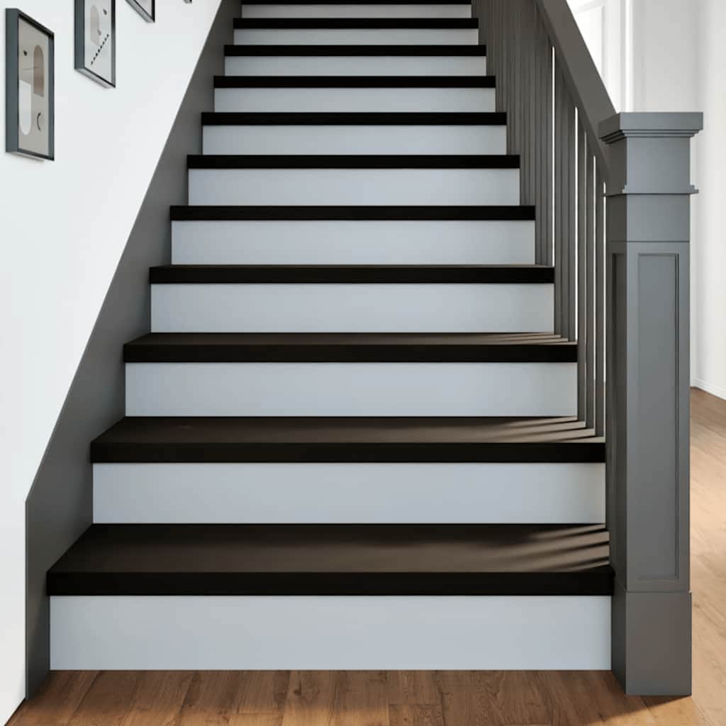Marches d'escalier 16 pces. Marron foncé 100x30x2 cm Chêne massif