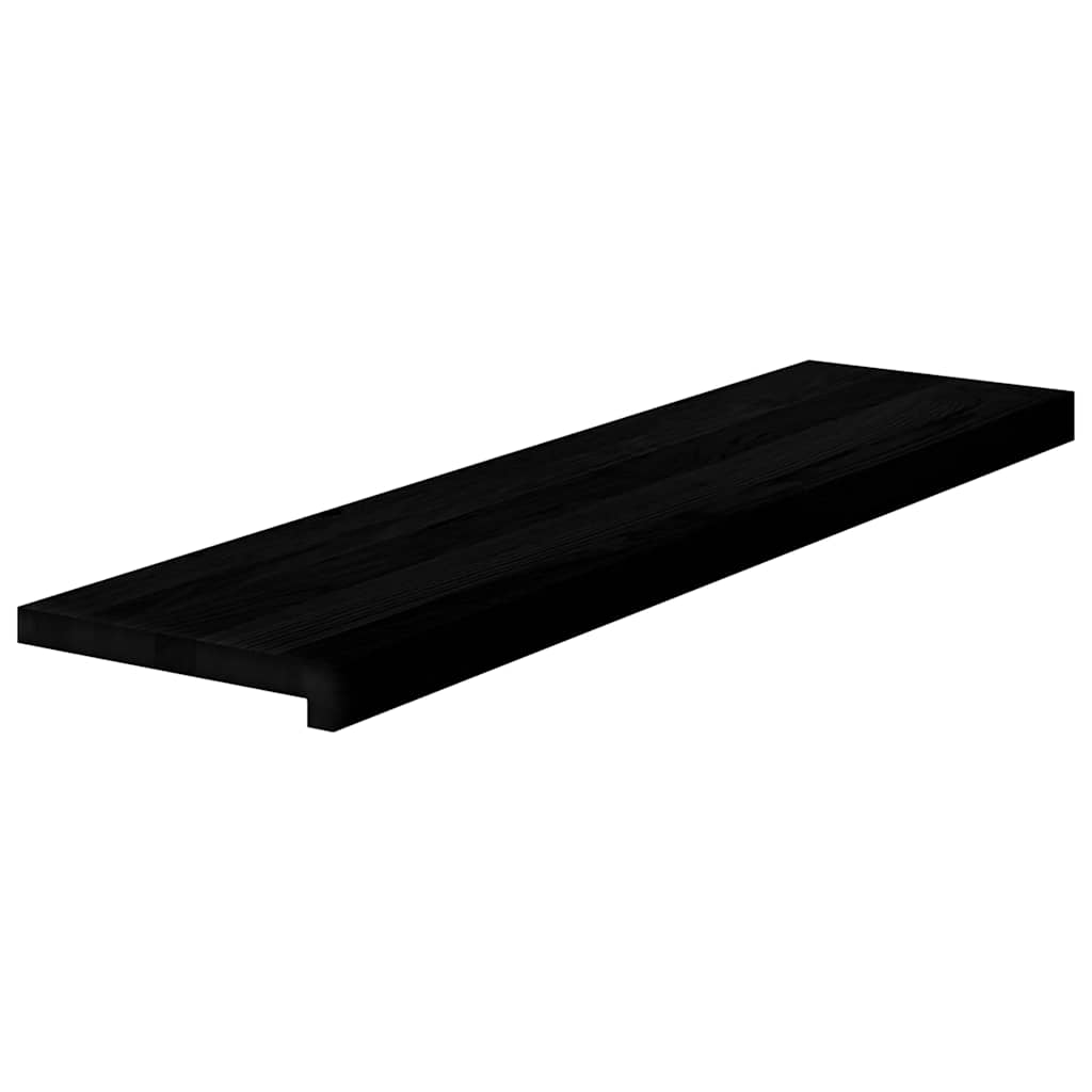Stair treads 20 pcs. Dark brown 100x30x2 cm Solid oak