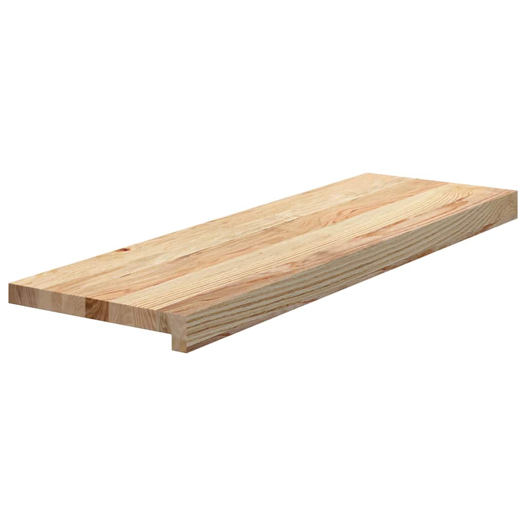 Treppenstufen 2 Stk. Unbehandelt 80x25x2 cm Massivholz Eiche