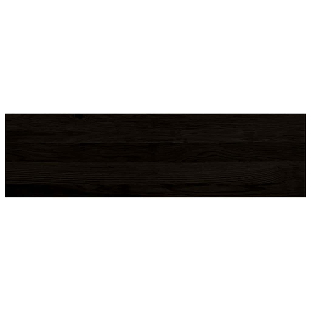 Stair Treads 2 pcs. Dark Brown 90x30x2 cm Solid Oak