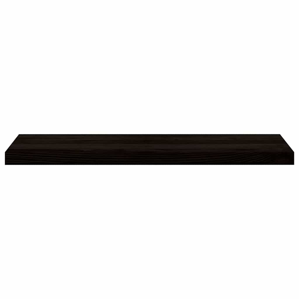 Stair Treads 2 pcs. Dark Brown 90x30x2 cm Solid Oak
