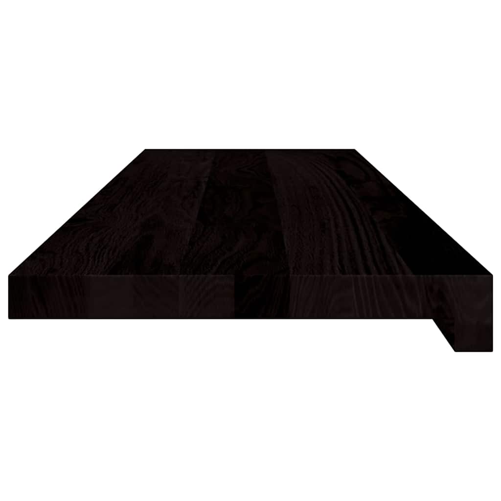 Stair Treads 2 pcs. Dark Brown 90x30x2 cm Solid Oak