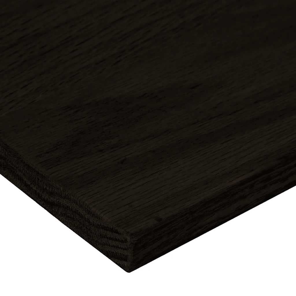 Stair Treads 2 pcs. Dark Brown 90x30x2 cm Solid Oak